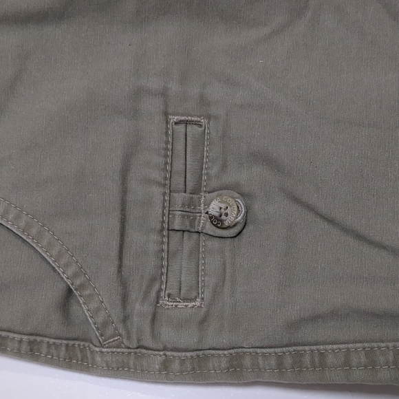 Columbia women's green khaki short 100% cotton size: 10P - Picture 3 of 8